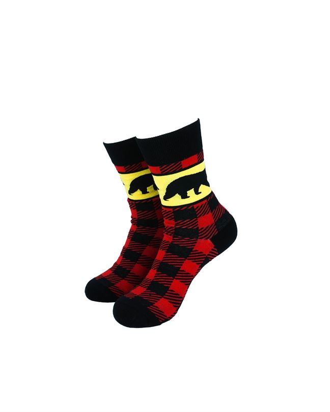 Red Checkers Bear