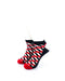 cooldesocks 3d cubes red black ankle socks front view image