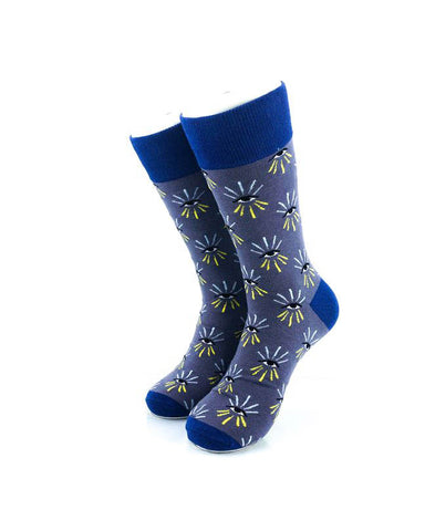 cooldesocks all seeing eye crew socks front view image