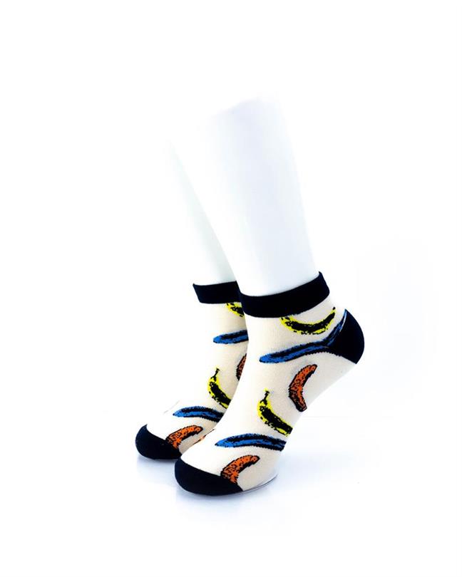 cooldesocks banana colorful ankle socks front view image