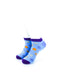 cooldesocks big dot purple blue ankle socks front view image