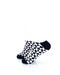 cooldesocks black and white kaleidoscope ankle socks left view image