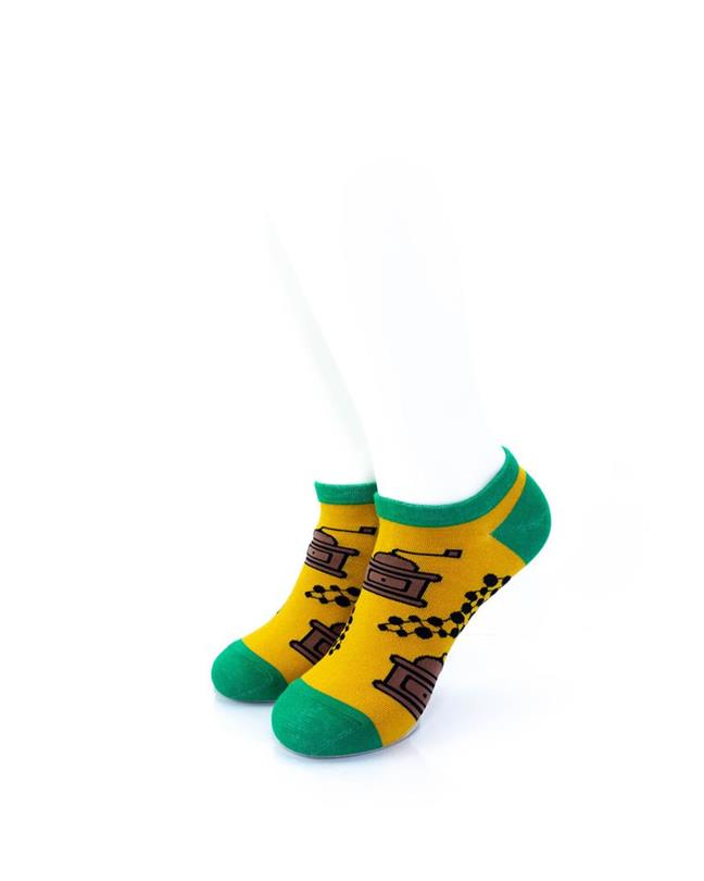 cooldesocks black pepper ankle socks front view image
