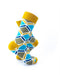 cooldesocks blue gold geometry crew socks right view image