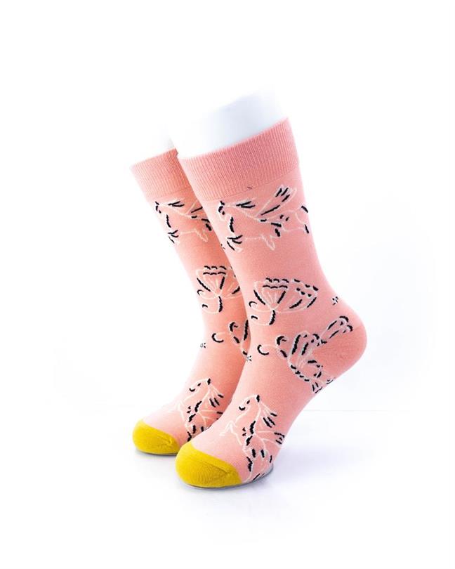 cooldesocks butterflies and unicorns crew socks front view image