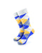 cooldesocks checkered vintage grey crew socks front view image