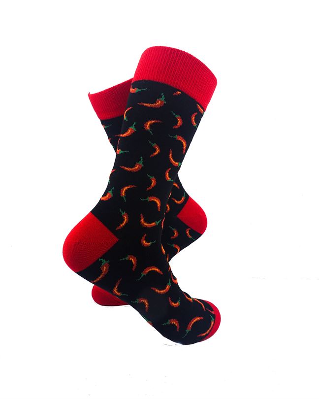 cooldesocks chilli red crew socks right view image