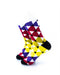cooldesocks colorful triangles crew socks left view image