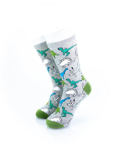 cooldesocks dino print crew socks front view image