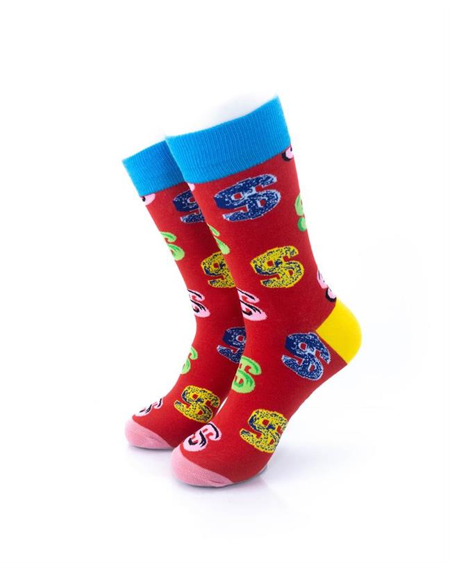 cooldesocks dollars crew socks front view image