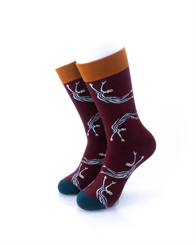 cooldesocks flying trapeze crew socks front view image