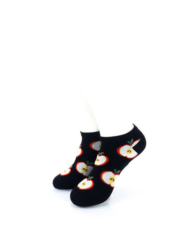 cooldesocks fruit apple liner socks front view image