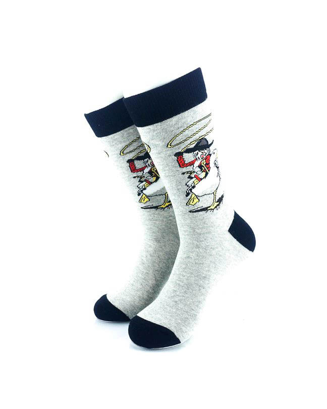 cooldesocks goose rider crew socks front view image