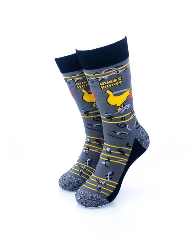cooldesocks guess what crew socks front view image