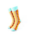 cooldesocks hot dog crew socks front view image