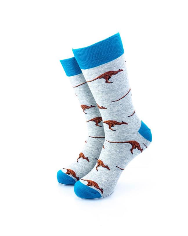 cooldesocks kangaroo crew socks front view image