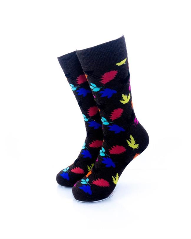 cooldesocks leaves fall crew socks front view image