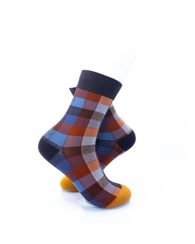 cooldesocks old school earth tone quarter socks right view image
