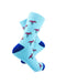 cooldesocks pink flamingos baby blue crew socks right view image