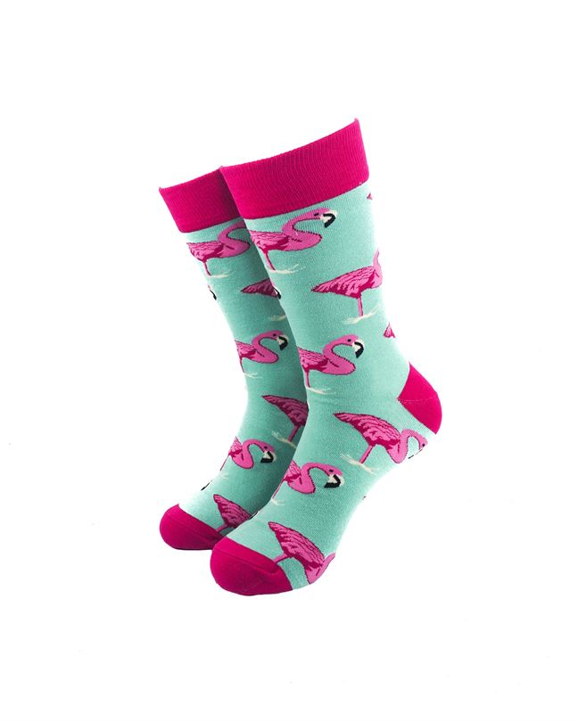 Pink Flamingos Green