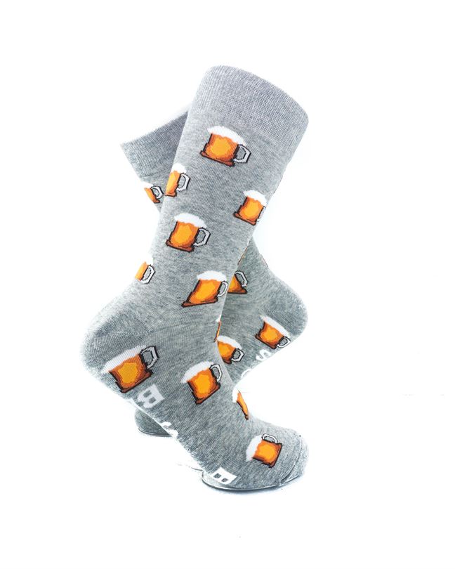 cooldesocks say bring me some beers crew socks right view image
