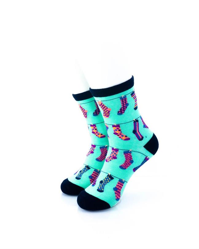 cooldesocks socks green quarter socks front view image