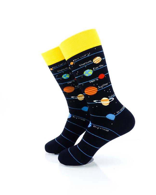cooldesocks solar system 2 crew socks left view image