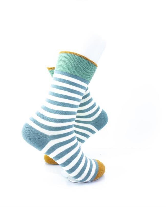 cooldesocks striped baby green crew socks right view image