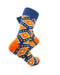 cooldesocks tribal orange crew socks right view image