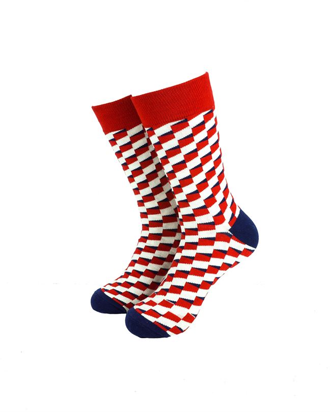 Woven Red Blue