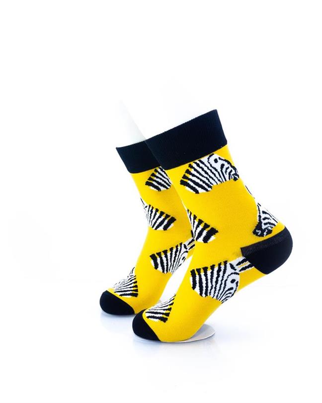 cooldesocks zebra quarter socks left view image