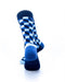 cooldesocks 3d cubes blue crew socks rear view image