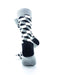 cooldesocks 3d cubes grey crew socks rear view image