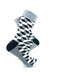 cooldesocks 3d cubes grey crew socks right view image