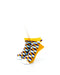 cooldesocks 3d cubes radiant orange ankle socks front view image