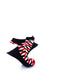 cooldesocks 3d cubes red black ankle socks right view image