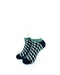 cooldesocks 3d cubes vector green ankle socks front view image