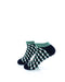 cooldesocks 3d cubes vector green ankle socks left view image