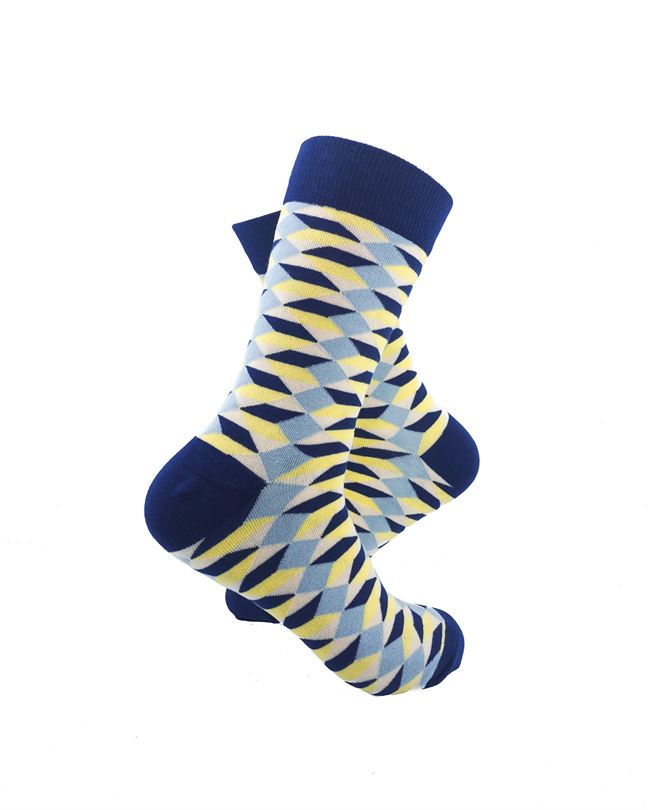 Accordion Blue Grey Yellow