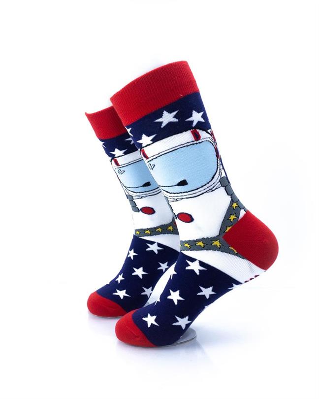 cooldesocks american astronaut crew socks left view image