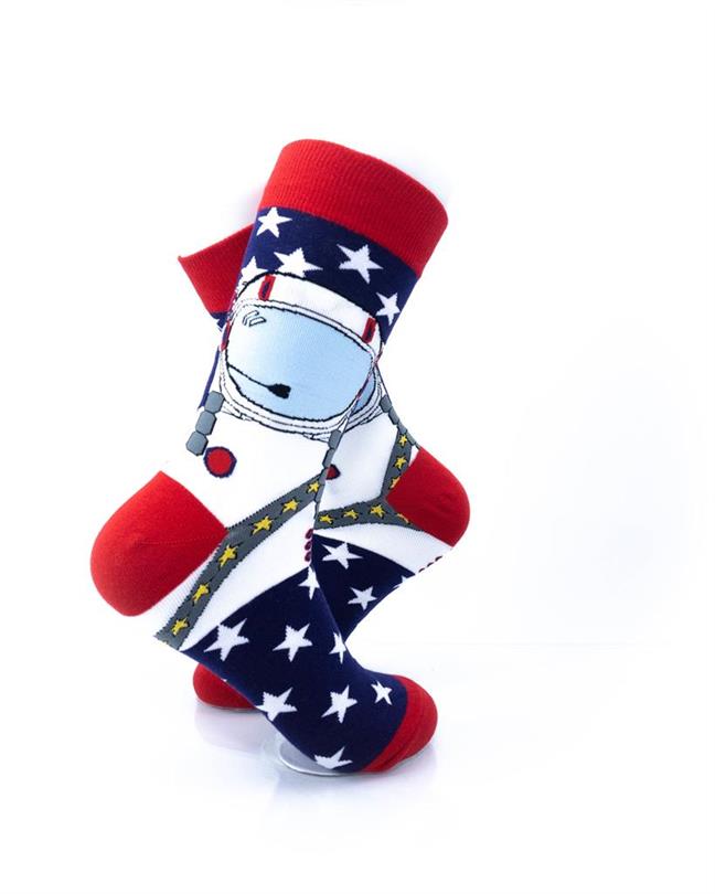 cooldesocks american astronaut crew socks right view image