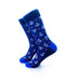 cooldesocks anchor in blue stripes crew socks left view image