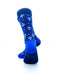 cooldesocks anchor in blue stripes crew socks rear view image