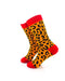cooldesocks animal pattern leopard crew socks left view image