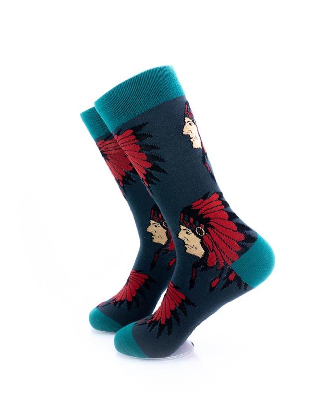 cooldesocks apache chief crew socks left view image