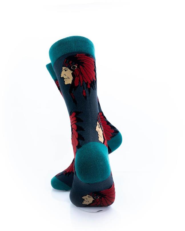 cooldesocks apache chief crew socks rear view image