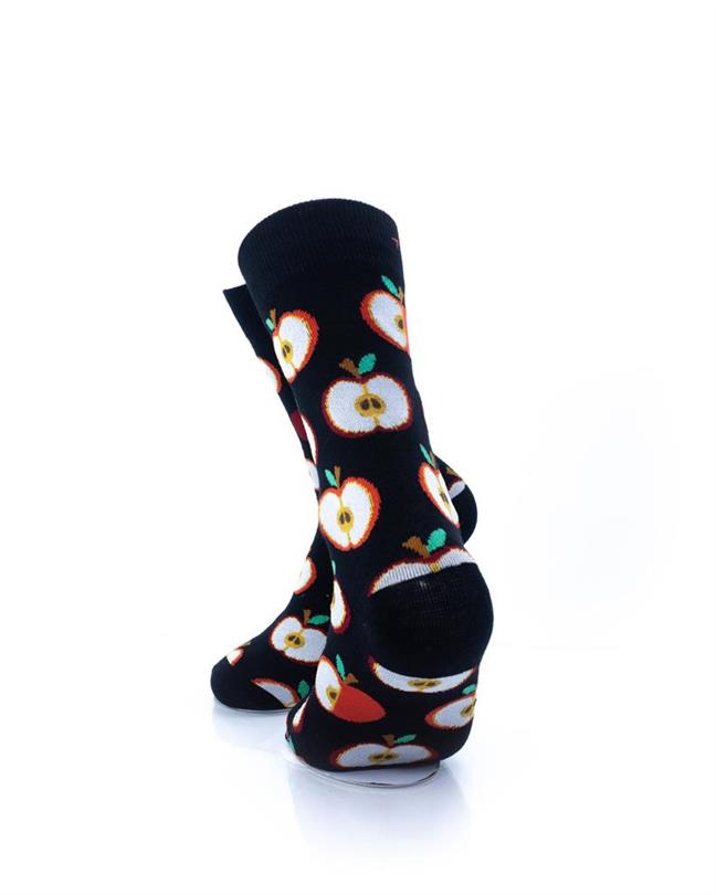 cooldesocks apple quarter socks rear view image