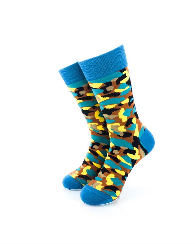 cooldesocks army colorful crew socks front view image