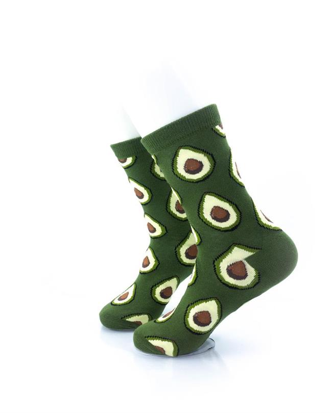 cooldesocks avocado quarter socks left view image
