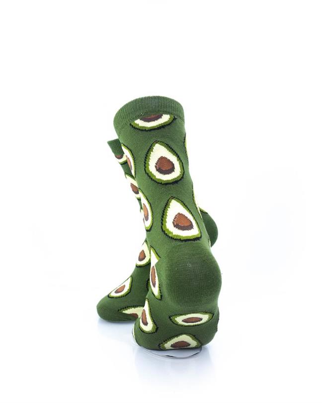 cooldesocks avocado quarter socks rear view image